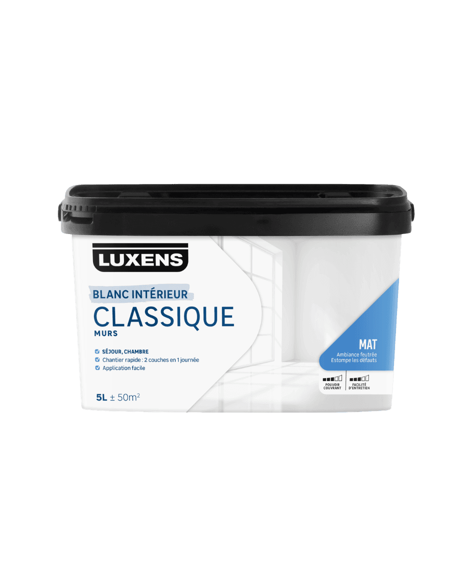 Peinture mur blanc mat